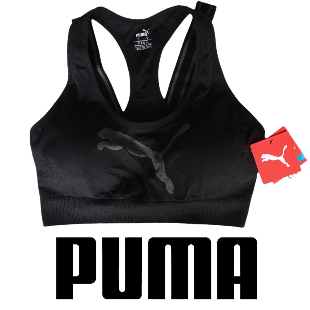 Puma Active Workout Sports Bra Trainer Black